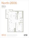 North - 2606 Floor Plan North - 2606 Floor Plan at BLVD Beltline, Calgary, T2G 2K4